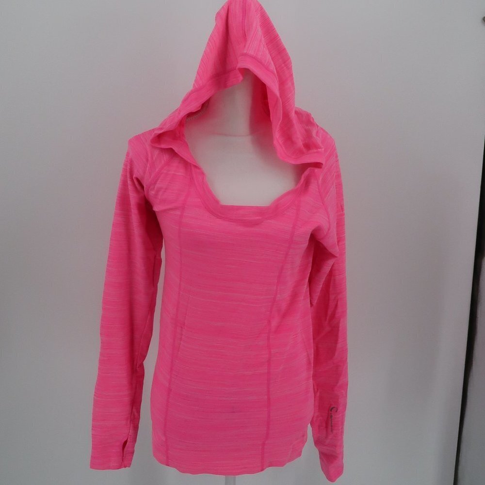 Women's Climawear Pink Pullover Hooded Activewear Top Size S/M